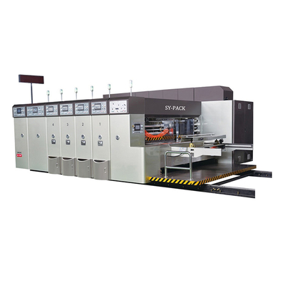 High Quality Factory Vacuum Transfer Full Automatic Flexo Four Edge Feeding Colors Printing Slotting Die Cutting Machine